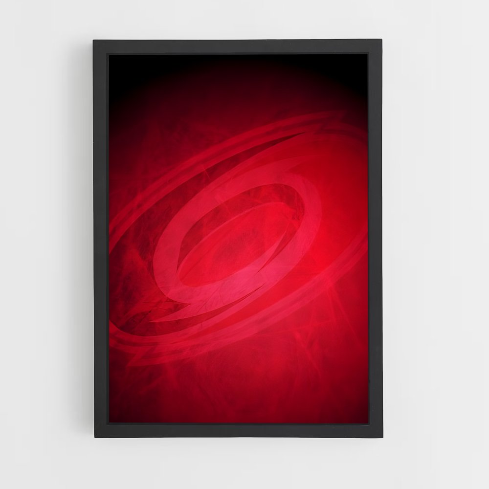 Poster Tourbillon Rouge – affiche Hockey sur glace (vue 2)